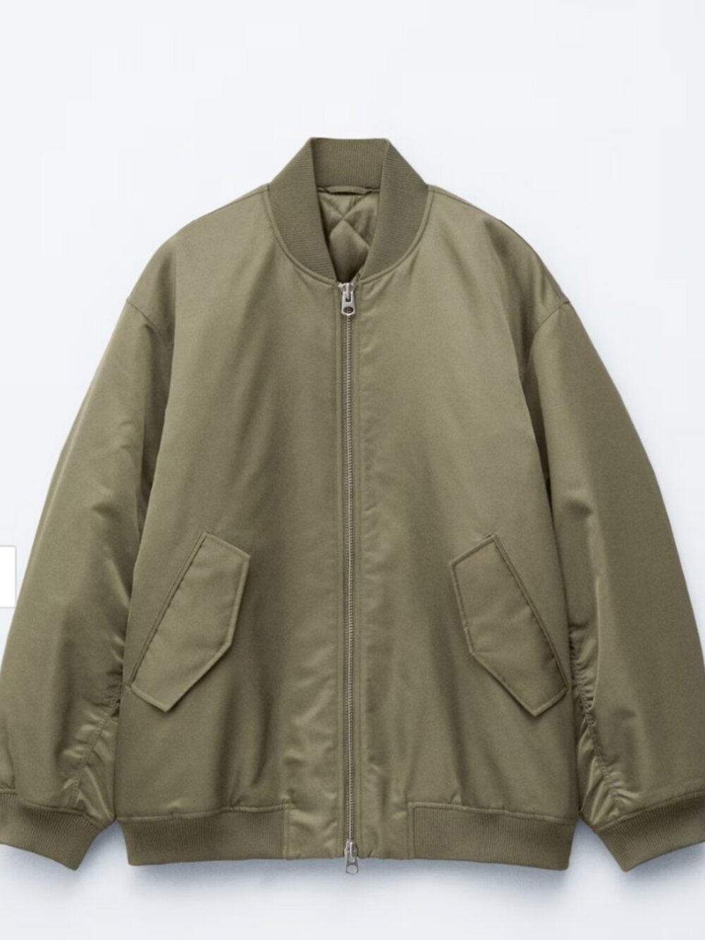 NWT &Other Stories Long Bomber Jacket
